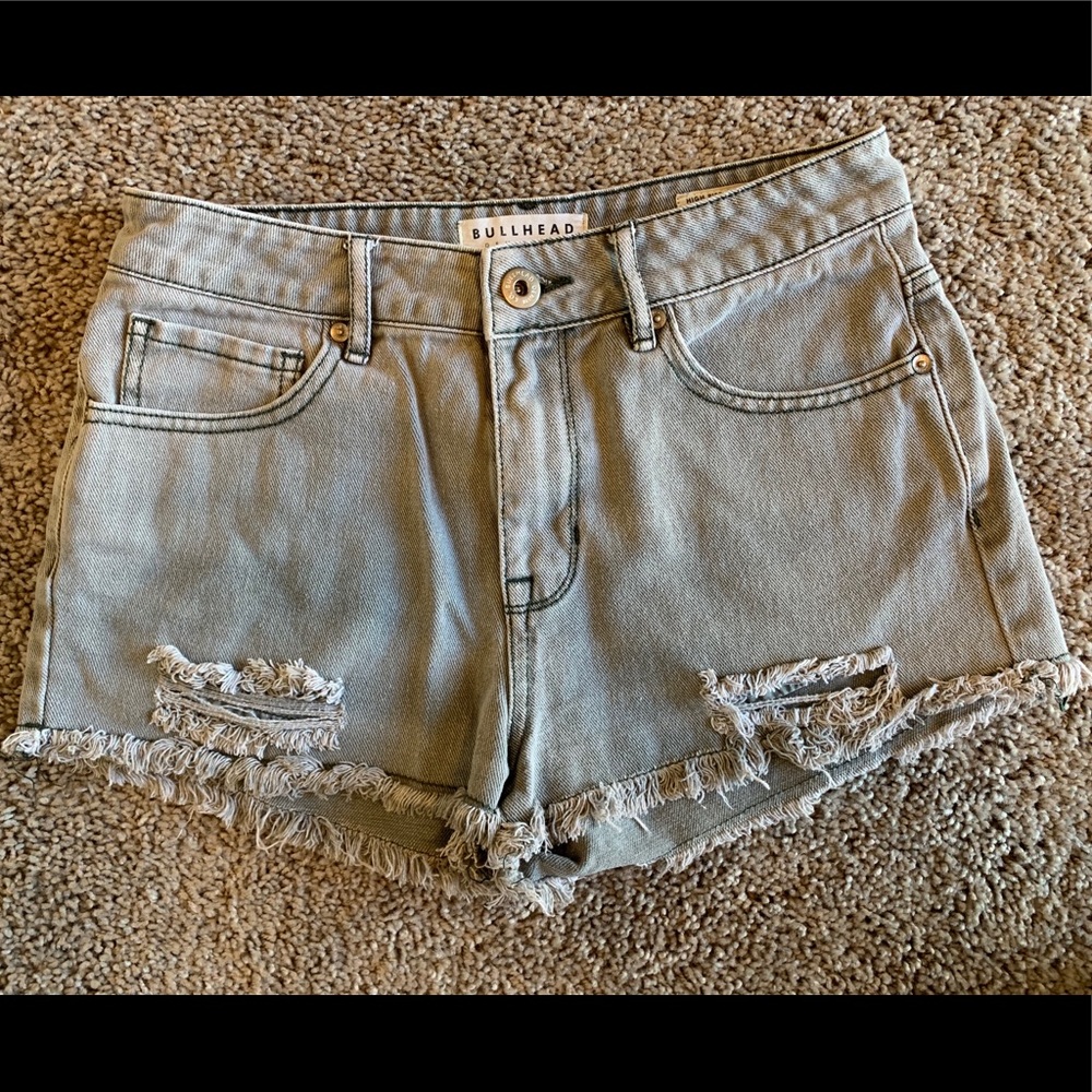 BullHead Denim High Rise Shorts - Picture 8 of 8